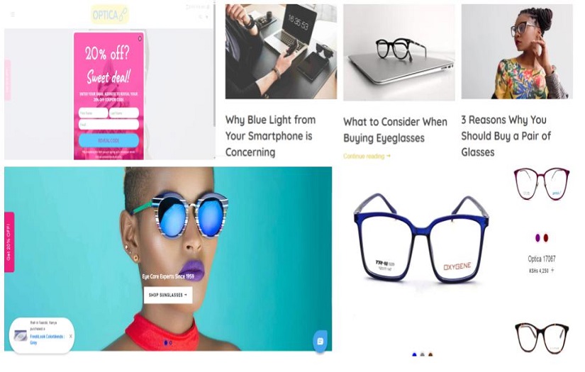 Optica Online Store - Frames, Sunglasses, Contact Lenses, and More screenshot 1